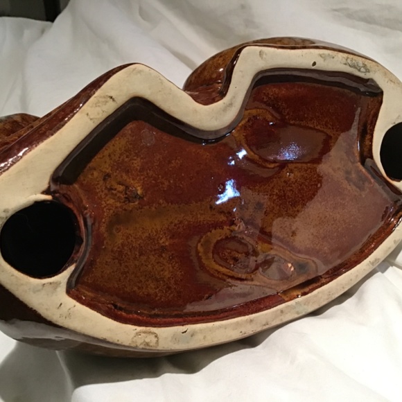 CERAMIC POTTERY MEDIUM SIZED GLAZED CAT FIGURINE - Picture 7 of 8